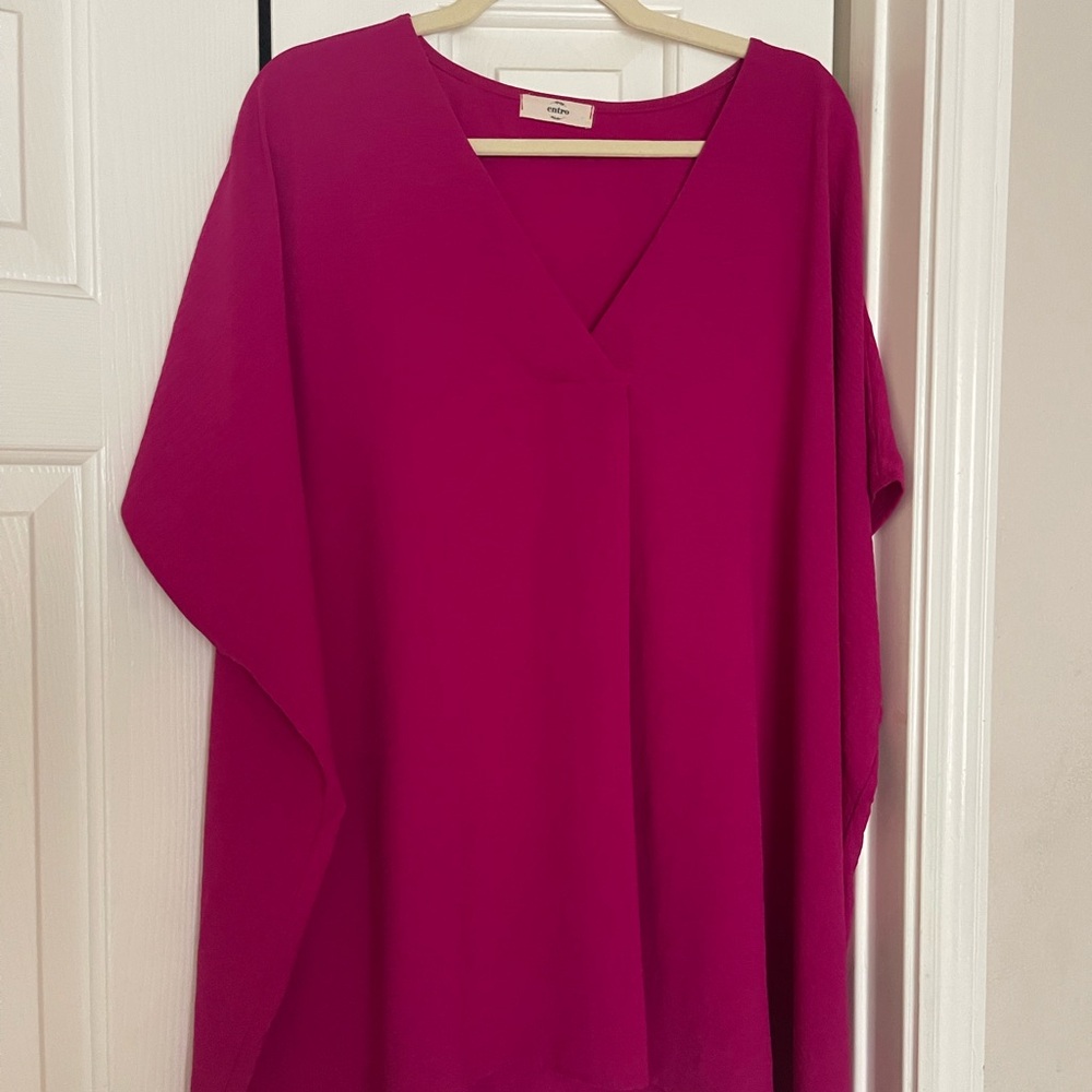 Boutique Oversized Short Sleeve Blouse